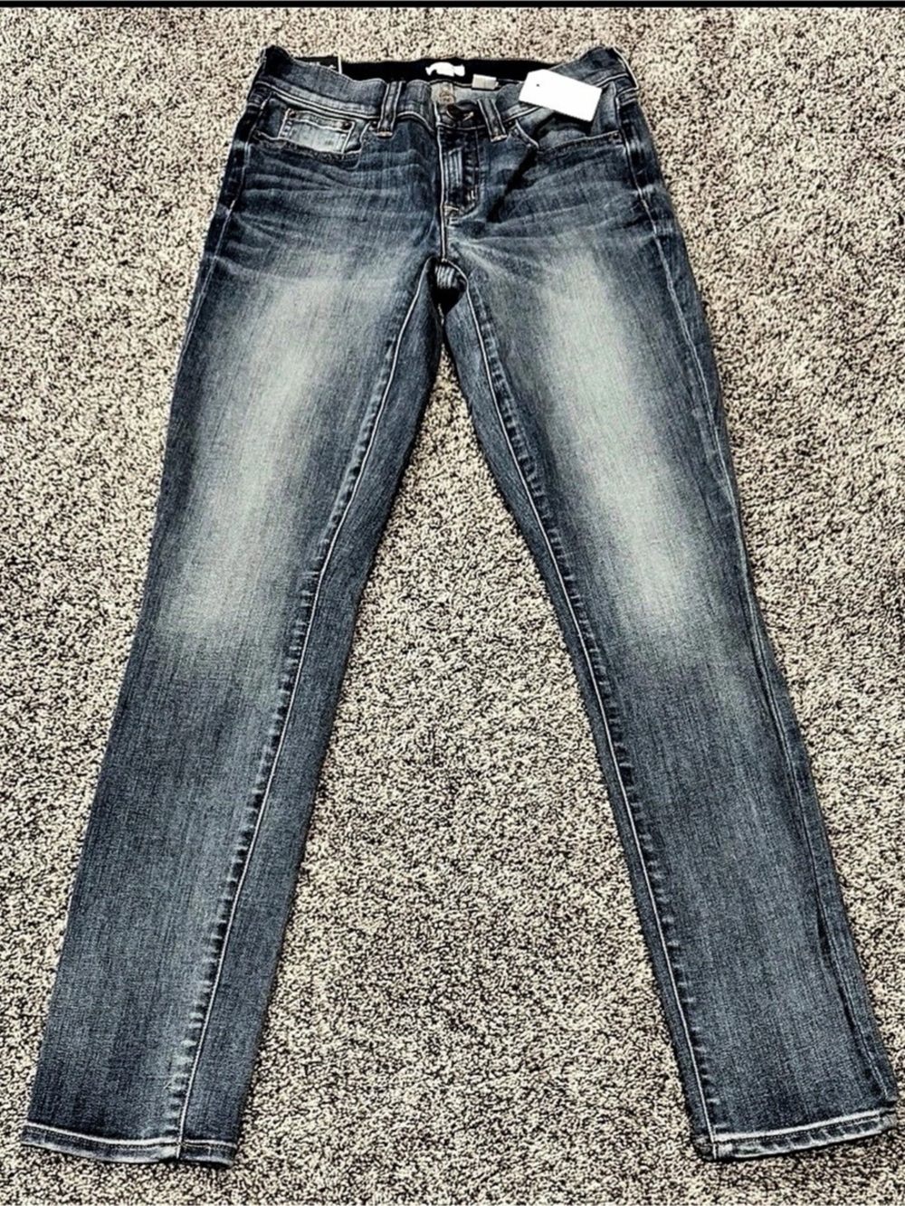 J Crew Skinny Jeans Distressed Wash Stretch Women’s 25x30 NWT